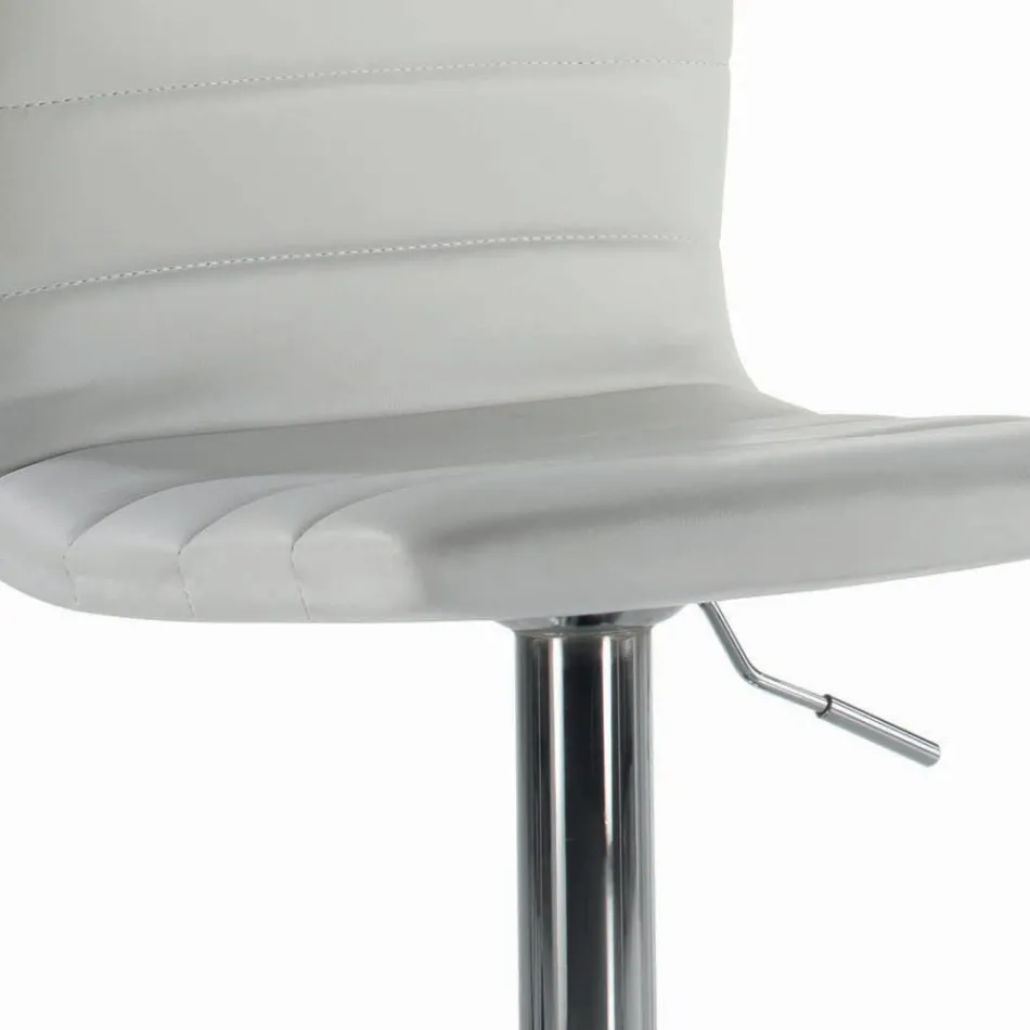 Obrotowy stołek z oparciem w różnych rozmiarach Made in Italy - Parma Viadurini