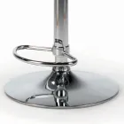 Obrotowy stołek z regulacją wysokości z aksamitu i stali - Alassio Viadurini