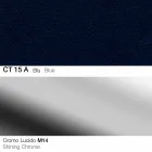 Obrotowy stołek z tkaniny i stali z podnośnikiem gazowym Made in Italy - Marchesi Viadurini