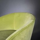 Tapicerowany i tapicerowany stołek z metalową konstrukcją Made in Italy - Antwerpia Viadurini