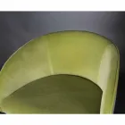 Tapicerowany i tapicerowany stołek z metalową konstrukcją Made in Italy - Antwerpia Viadurini