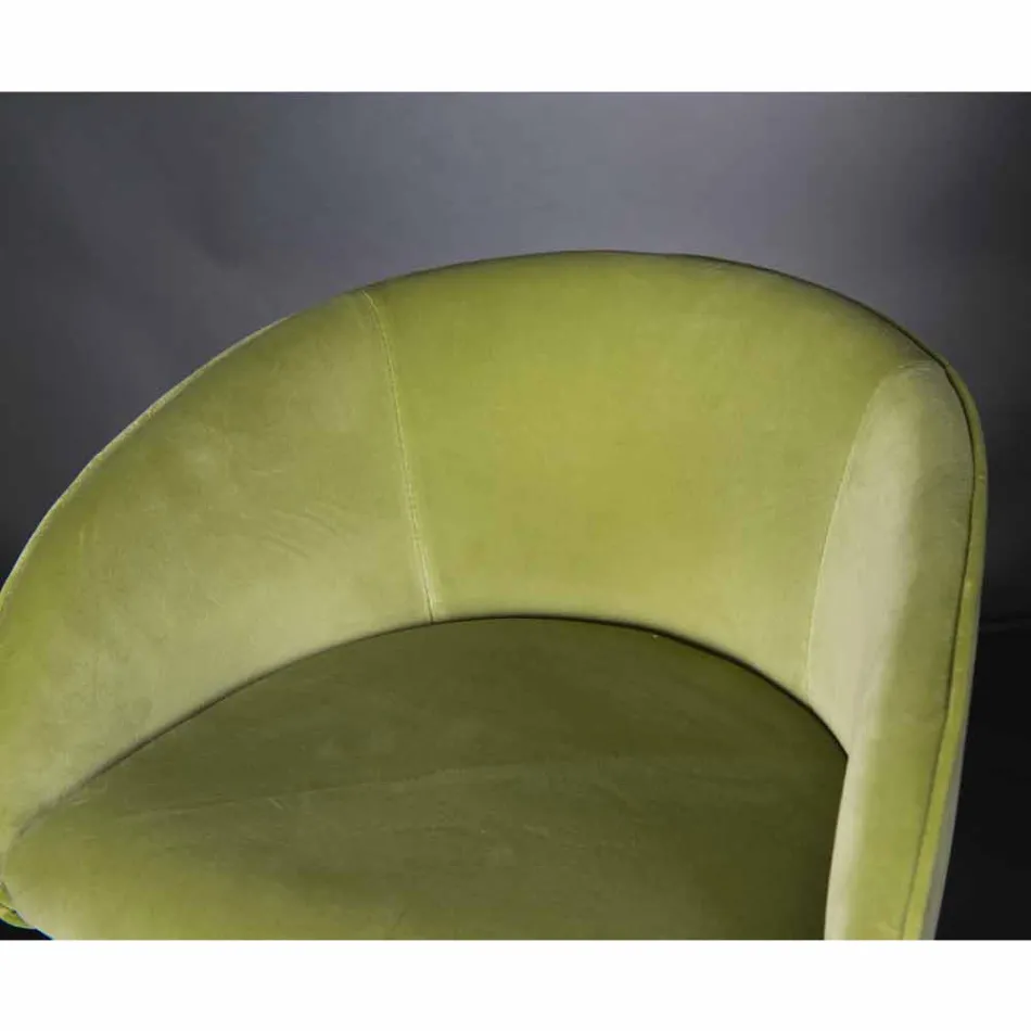 Tapicerowany i tapicerowany stołek z metalową konstrukcją Made in Italy - Antwerpia Viadurini