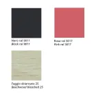 Stołek z litego drewna bukowego z siedziskiem z tkaniny Made in Italy - Regensburg Viadurini