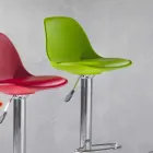 Taboret z polipropylenu, nowoczesny design i podnoszony - różowy Viadurini