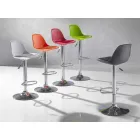 Taboret z polipropylenu, nowoczesny design i podnoszony - różowy Viadurini