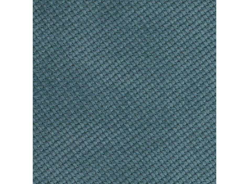 Taboret z kolorowej tkaniny i nowoczesnego metalu Made in Italy - Nautilus Viadurini