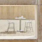 Stołek ogrodowy z poduszkami w zestawie Made in Italy - Noss by Varaschin Viadurini