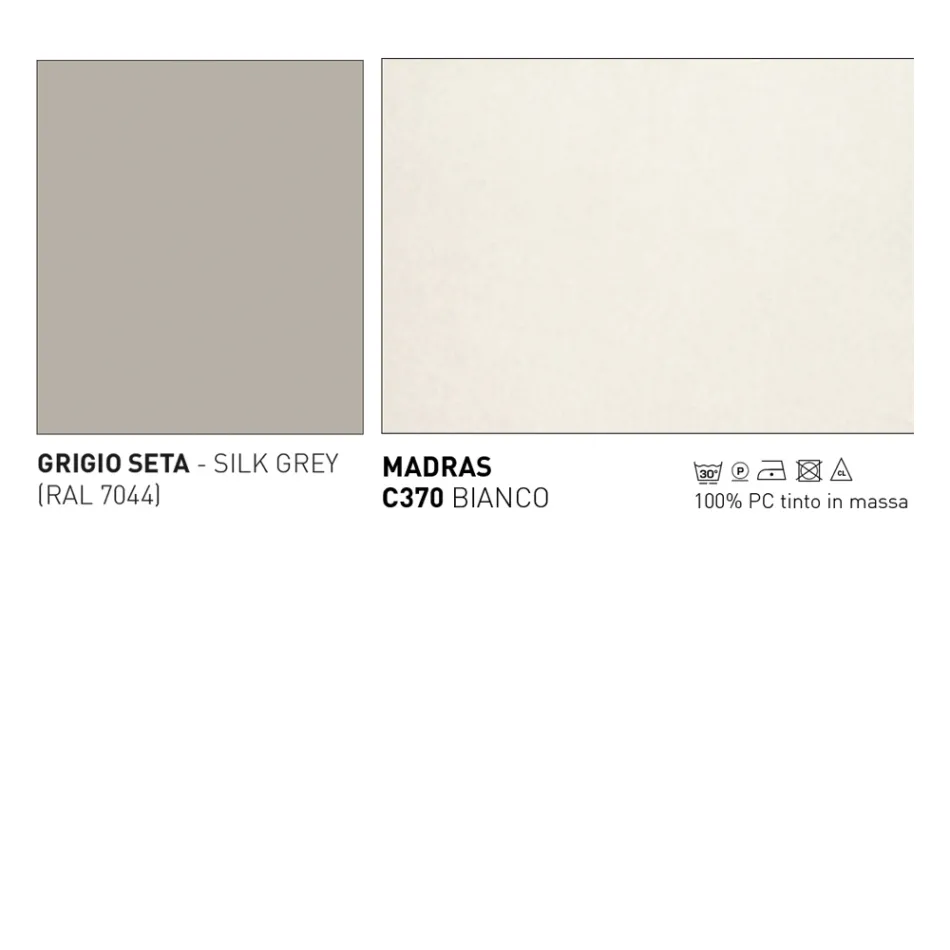 Stołek ogrodowy z poduszkami w zestawie Made in Italy - Noss by Varaschin Viadurini