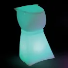 Taboret ogrodowy z akumulatorem w kształcie psa z polipropylenu - Ardea Viadurini