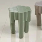 Zaprojektuj stołek / stolik z litego drewna, L38xD38 cm, Begga Viadurini