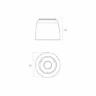 Głowica natryskowa o konstrukcji okrągłej w Luxolid wykonana we Włoszech, w Rudzie Viadurini