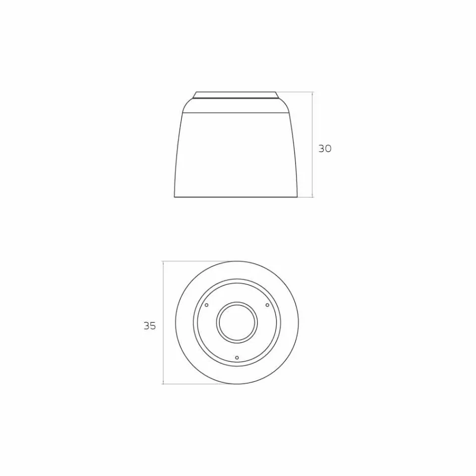 Głowica natryskowa o konstrukcji okrągłej w Luxolid wykonana we Włoszech, w Rudzie Viadurini