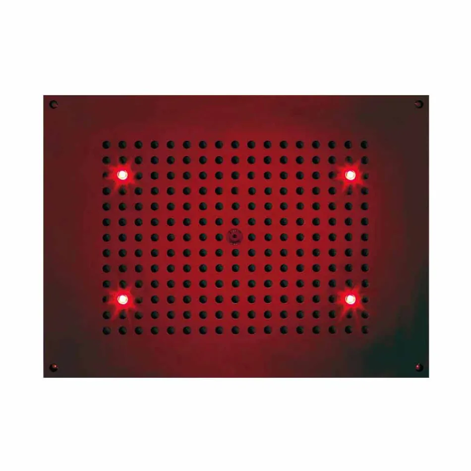 Prostokątna głowica prysznicowa Bossini prysznic strumienia z chromoterapią Viadurini