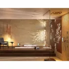 Głowica prysznicowa z chromoterapią dwóch nowoczesnych odrzutowców wzór snu Viadurini