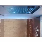 Głowica prysznicowa z chromoterapią dwóch nowoczesnych odrzutowców wzór snu Viadurini