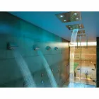 Głowica prysznicowa z chromoterapią dwóch nowoczesnych odrzutowców wzór snu Viadurini