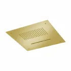 Stalowa głowica prysznicowa sufitowa z podwójnym strumieniem Made in Italy - Quinto Viadurini