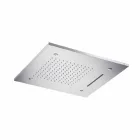 Sufitowa głowica prysznicowa ze stali nierdzewnej z 3 strumieniami Made in Italy - Frido Viadurini