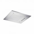 Sufitowa głowica prysznicowa ze stali nierdzewnej z 3 strumieniami Made in Italy - Frido