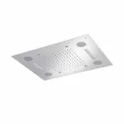 Stalowa głowica prysznicowa z chromoterapią i Bluetooth Made in Italy - Elbo Viadurini