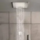 Głowica prysznicowa ze stali nierdzewnej z chromoterapią Made in Italy - Solver Viadurini