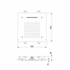 Głowica prysznicowa ze stali nierdzewnej z chromoterapią Made in Italy - Solver Viadurini