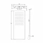 Głowica prysznicowa ze stali nierdzewnej ze strumieniem deszczowym Made in Italy - Fiordo Viadurini