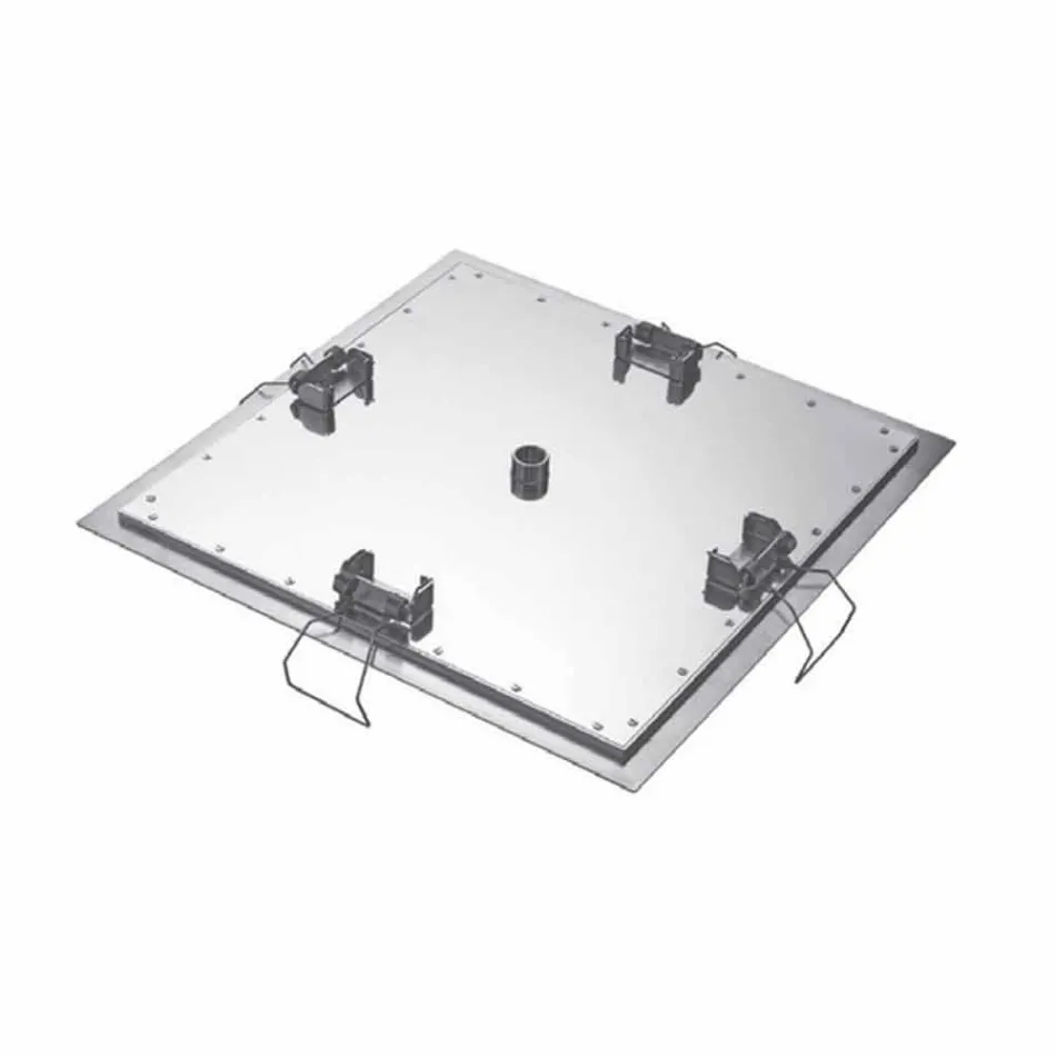 Kwadratowa sufitowa głowica prysznicowa ze stali Made in Italy - Starch Viadurini