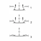 Kwadratowa sufitowa głowica prysznicowa ze stali Made in Italy - Starch Viadurini
