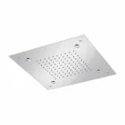 Kwadratowa głowica prysznicowa ze stali nierdzewnej z nebulizatorami Made in Italy - Selmo Viadurini