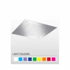 Kwadratowa głowica prysznicowa z pojedynczym strumieniem ze stali nierdzewnej Made in Italy - Jet Viadurini