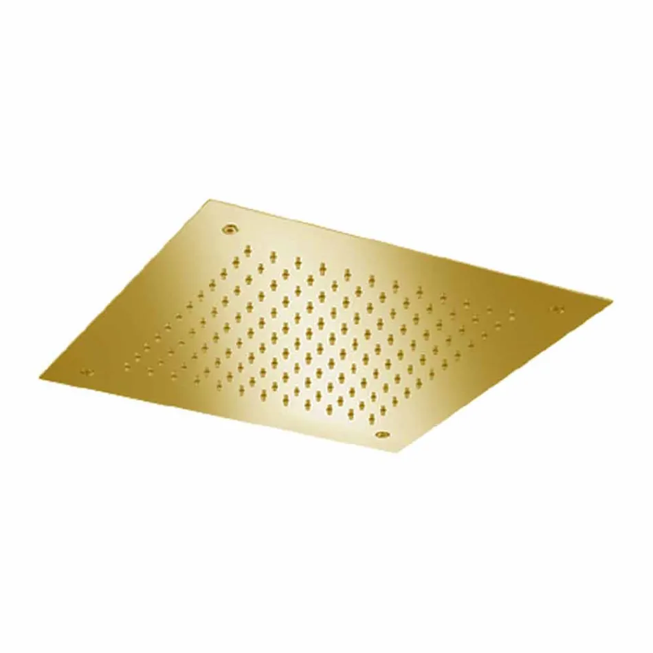 Kwadratowa głowica prysznicowa z pojedynczym strumieniem ze stali nierdzewnej Made in Italy - Jet Viadurini