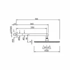 Okrągła głowica prysznicowa ze stali nierdzewnej i mosiądzu Made in Italy - Aurelio Viadurini