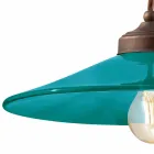 kolorowe ceramiczne zawieszenie i antyczny mosiądz Maya Ferroluce Viadurini