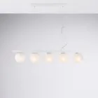 Lakierowana lampa wisząca z żelaza, wyprodukowana we Włoszech do dekoracji wnętrz - Berlin Viadurini