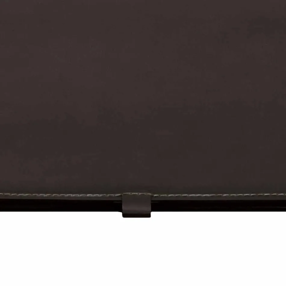 Designerska podkładka na biurko z regenerowanej otwieranej skóry Made in Italy - Aristotle Viadurini