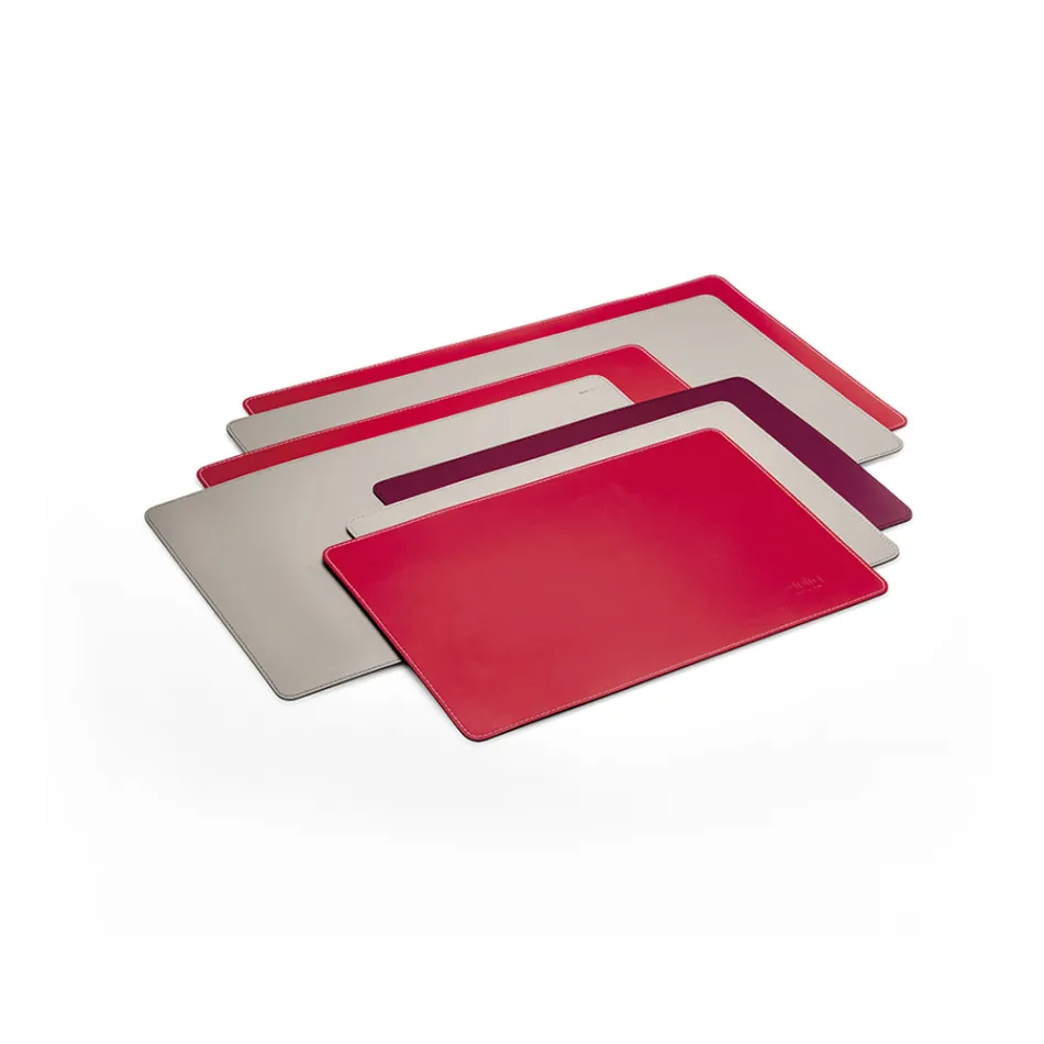 Skórzana podkładka na biurko na biurko lub stół jadalny - łatwy model Viadurini