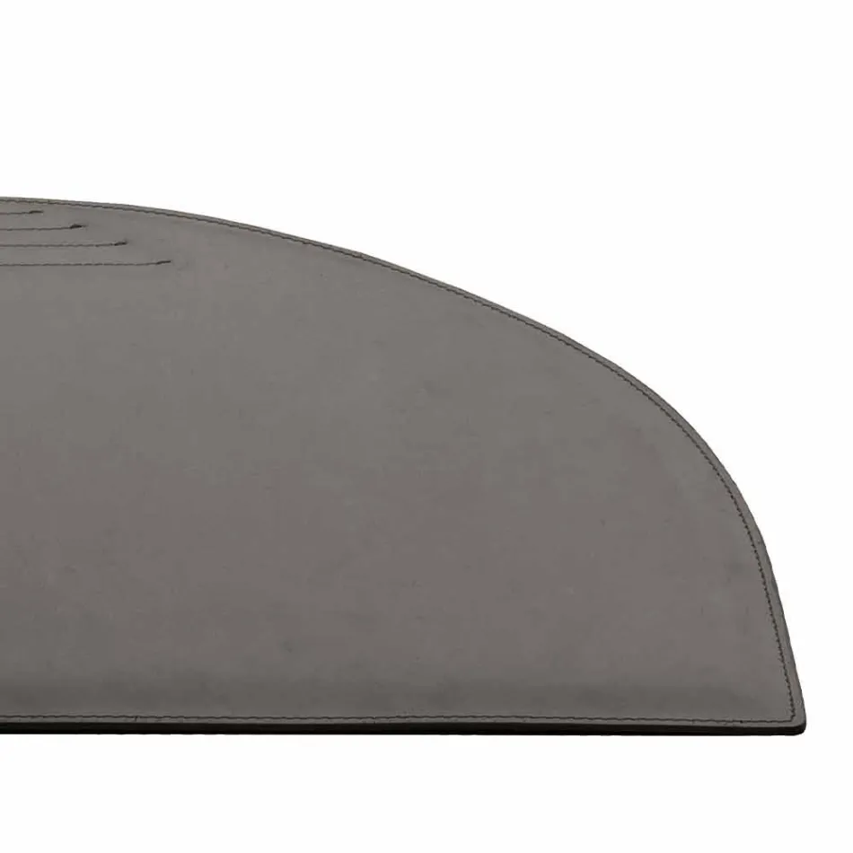 Regenerowana skórzana podkładka na biurko ze szwami Pen Stop Made Made in Italy - Medea Viadurini