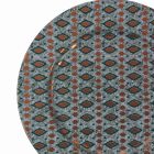 Kolorowe metalowe płytki z geometryczną dekoracją 12 sztuk - Mappinz Viadurini