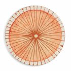 Okrągłe i kolorowe plastikowe talerze w stylu morskim 12 sztuk - tło Viadurini