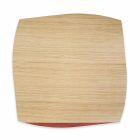 Nowoczesny kwadratowy talerz z drewna dębowego Made in Italy - Abraham Viadurini