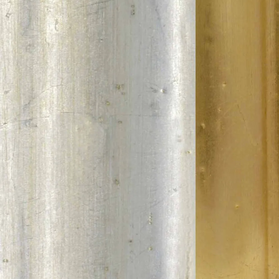 Nowoczesne ręcznie wykonane lustro ścienne z drewna jodłowego produkowane we Włoszech Enrico Viadurini