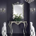 Lustro ścienne, drewniana konsola i ręcznie fortepian we Włoszech Giacomo Viadurini