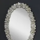 Nowoczesne ręcznie wykonane lustro ścienne z drewna jodłowego wykonane we Włoszech Filippo Viadurini