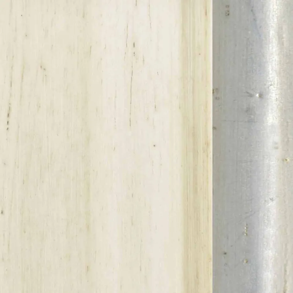 Lustro ścienne z drewna jodłowego, konsola, wyprodukowane we Włoszech Viadurini