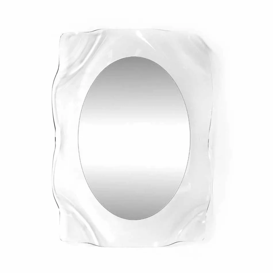 Nowoczesny design przezroczystego lustra ściennego Diva, wyprodukowanego we Włoszech Viadurini