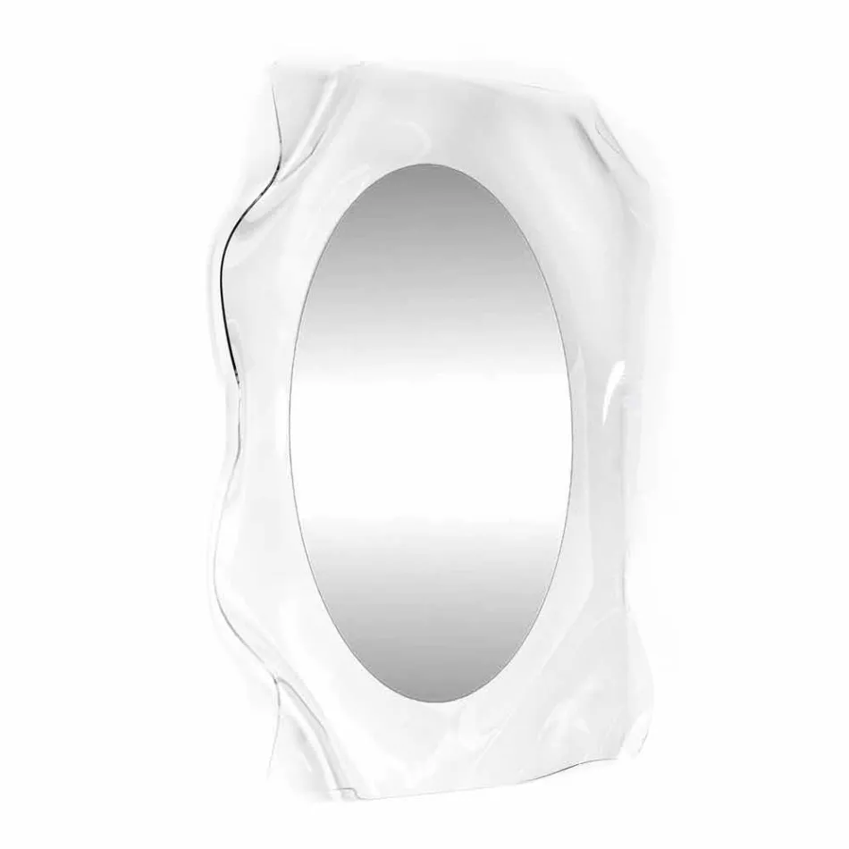 Nowoczesny design przezroczystego lustra ściennego Diva, wyprodukowanego we Włoszech Viadurini