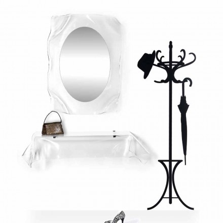 Nowoczesny design przezroczystego lustra ściennego Diva, wyprodukowanego we Włoszech Viadurini