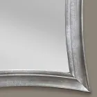 Ręcznie wykonane prostokątne drewniane lustro Sandro wykonane we Włoszech Viadurini