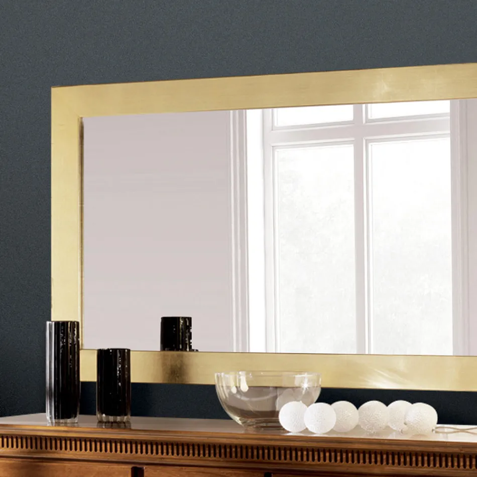 Lustro z ramą w różnych wykończeniach Made in Italy - Belenus Viadurini